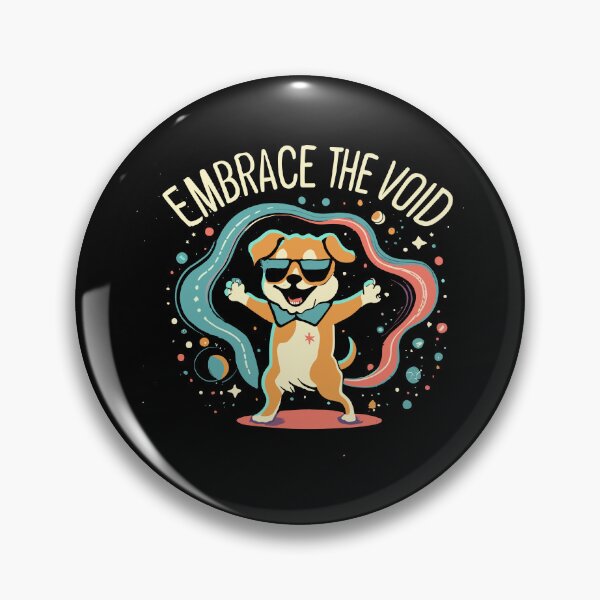 Item preview, Happy Cartoon Dog in Shades - 'Embrace the Void' designed and sold by Shirtlify.