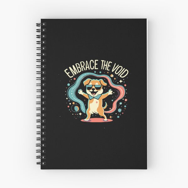 Item preview, Happy Cartoon Dog in Shades - 'Embrace the Void' designed and sold by Shirtlify.