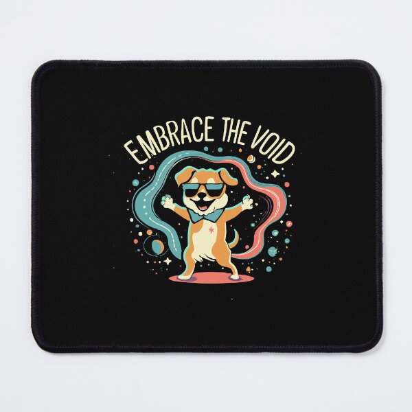 Item preview, Happy Cartoon Dog in Shades - 'Embrace the Void' designed and sold by Shirtlify.