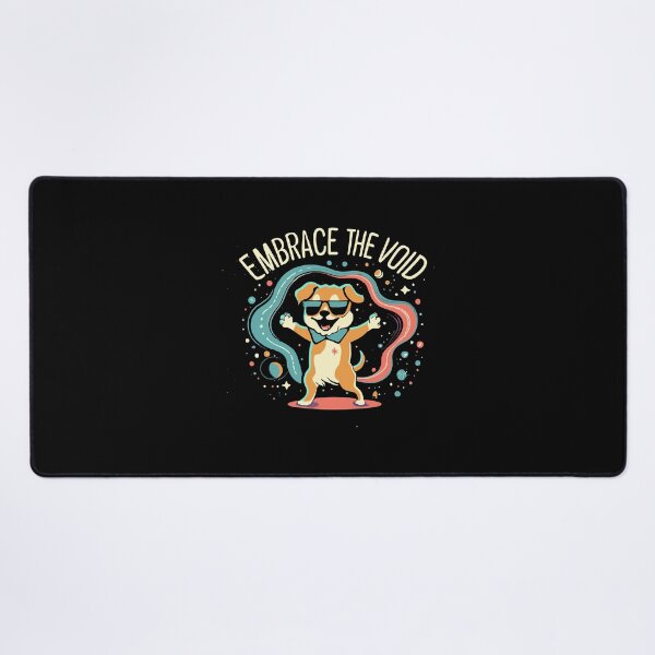 Item preview, Happy Cartoon Dog in Shades - 'Embrace the Void' designed and sold by Shirtlify.