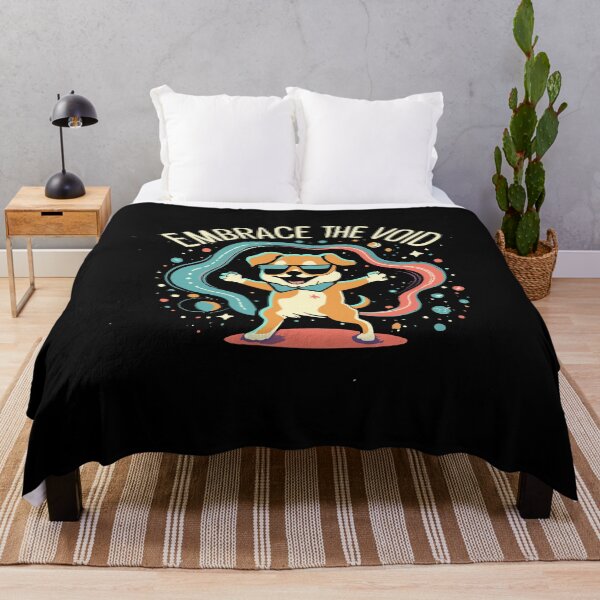 Item preview, Happy Cartoon Dog in Shades - 'Embrace the Void' designed and sold by Shirtlify.