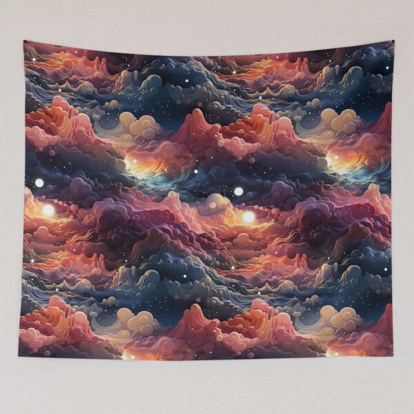 Item preview, Otherworldly Celestial Dreamscape Painting designed and sold by YYWDesigns.