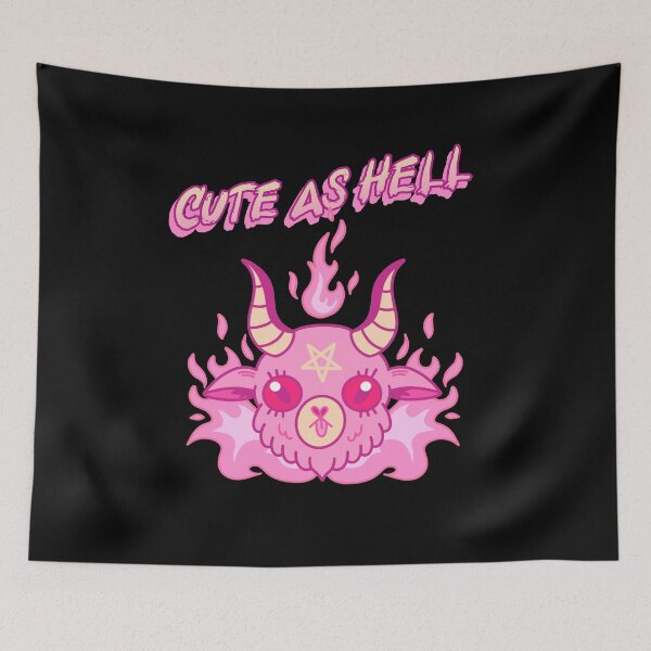 Item preview, Cute Cartoon Pink Demon - 'Cute as Hell' designed and sold by Shirtlify.