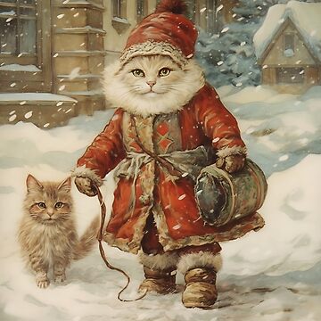 Vintage 2025 christmas cat