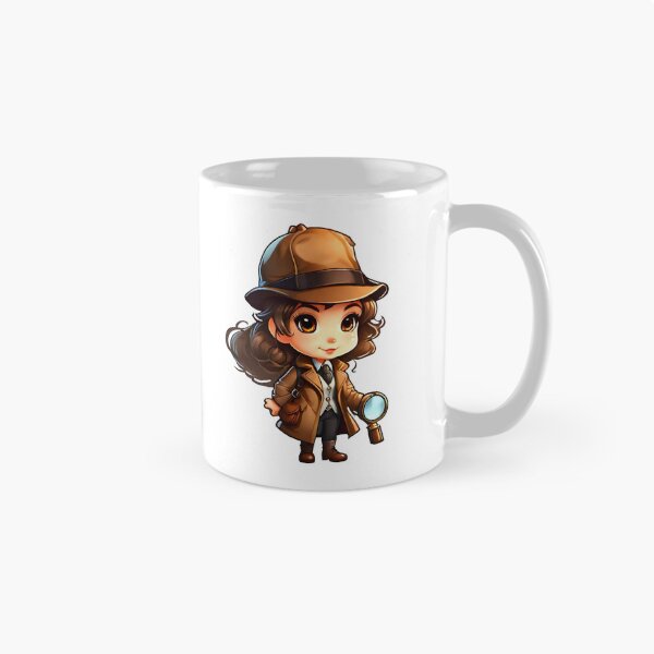Item preview,  Female cute secret agent  Watson or private detective designed and sold by Iryna-Design.