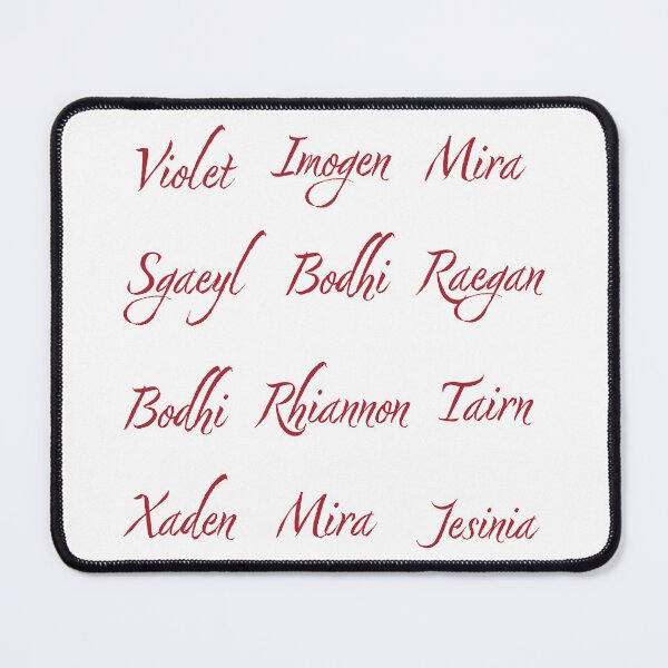 Item preview, Fourth Wing Red Script Characters designed and sold by TheFantazyForge.