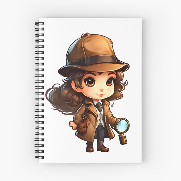Item preview,  Female cute secret agent  Watson or private detective designed and sold by Iryna-Design.