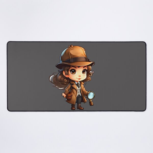 Item preview, Female cute secret agent Watson or private detective designed and sold by Iryna-Design.
