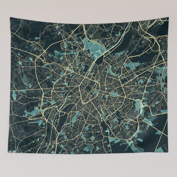 Item preview, Brussels City Map of Belgium - Summer designed and sold by deMAP.