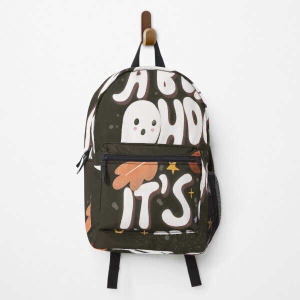 Item preview, Happy Halloween illustration with hand lettering message and cute ghosts, skull and decoration. It's just a bunch of hocus-pocus designed and sold by BlueLela.