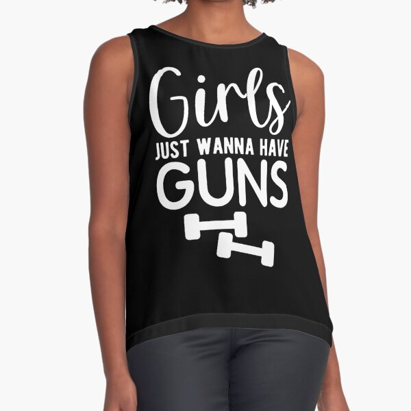 Girls just wanna have Guns Womens Tank Top - Comfortable racerback to