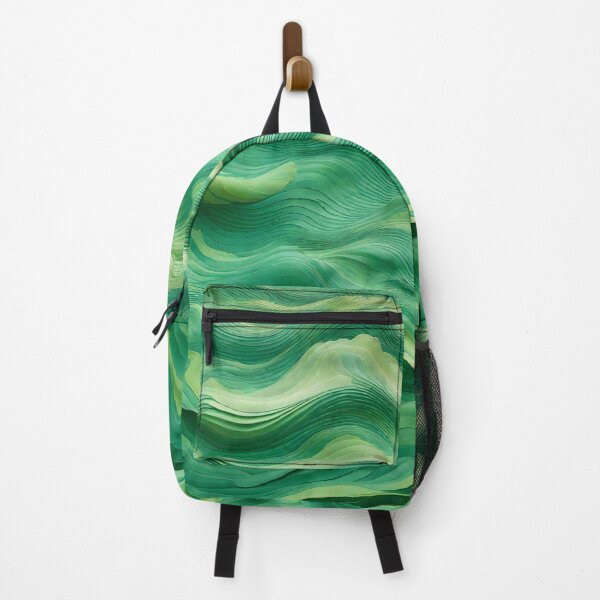 Item preview, Green wavy pattern  designed and sold by MegDexShop.