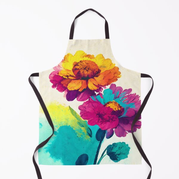 Item preview, Abstract Watercolor Flowers Maximalist – Zinnias Watercolor designed and sold by Lannanun.