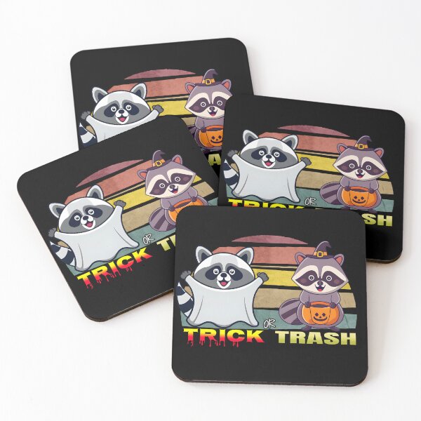 Item preview, Trick Or Trash  ,Raccoon Halloween designed and sold by ratchawoot.