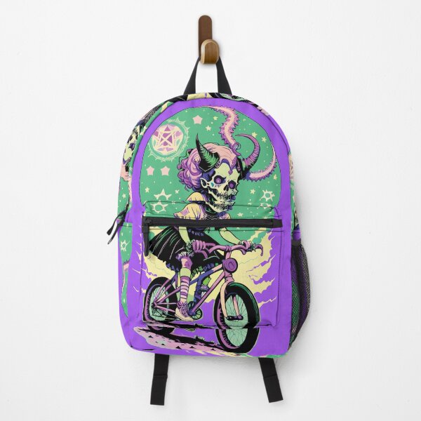 Item preview, Little witch riding a bike designed and sold by necrovortex.