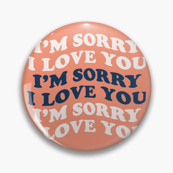 Item preview, a23 i’m sorry i love you (navy) designed and sold by lorainedraws.