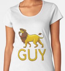 Guy Lion Drawstring Bags Women's Premium T-Shirt