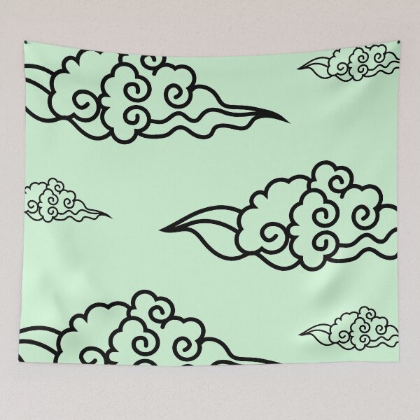 Item preview, Snowy Mint clouds Pattern. designed and sold by ARichArts.