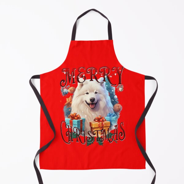 Item preview, Merry Christmas Joyful Samoyed dog designed and sold by Vindbult.