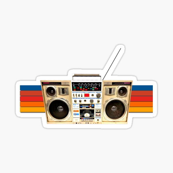 Artikel-Vorschau von Jambox, Ghettoblaster, Boombox, Vintage-Radio, Retro-Kassettenspieler, designt und verkauft von BubbaCommerce.