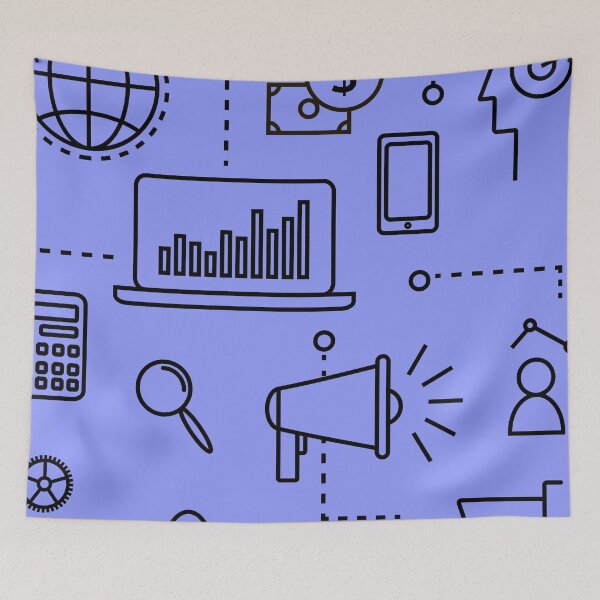 Item preview, Periwinkle IT Pattern. designed and sold by ARichArts.