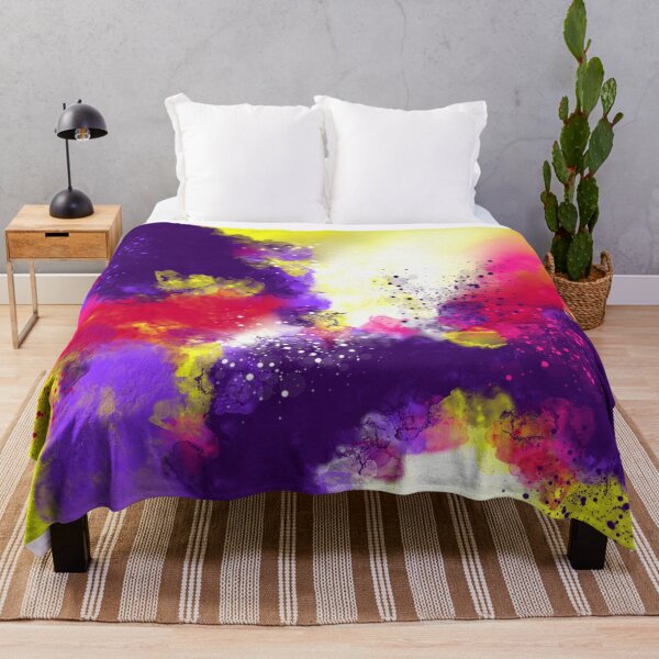 Item preview, Little Miss Sunshine - Purple Yellow Magenta Abstract designed and sold by Joey Santiago.
