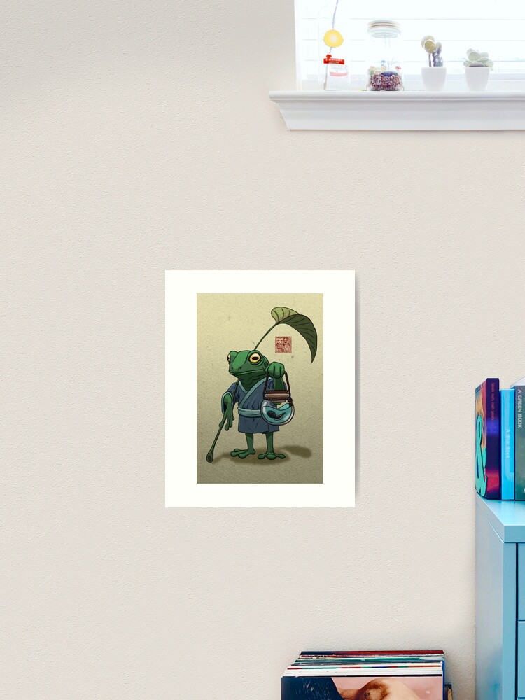 Imagen 1 de 3, Lámina artística con la obra Una rana y su hijo, diseñada y vendida por DingHuArt.