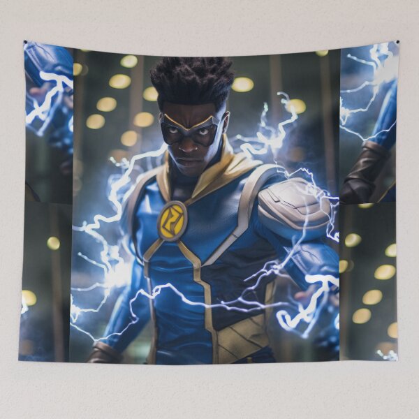 Item preview, Superhero Storm: Animated Power Poster designed and sold by Piotrek0001.