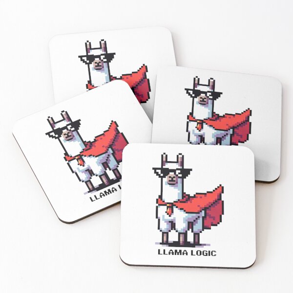Item preview, Llama Logic - Pixel Superhero Llama designed and sold by PixelPunkster.