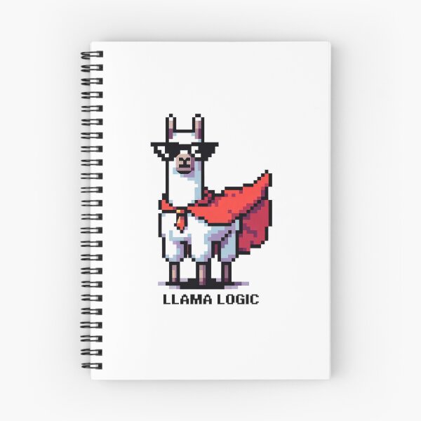 Aperçu de l'œuvre Lama Logic - Lama super-héros Pixel créée et vendue par PixelPunkster.