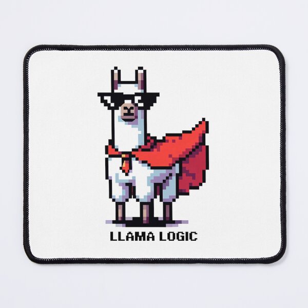 Item preview, Llama Logic - Pixel Superhero Llama designed and sold by PixelPunkster.