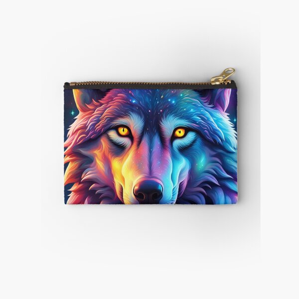 Item preview, Iridescent Cosmos: The Majestic Wolf designed and sold by javaoverride.