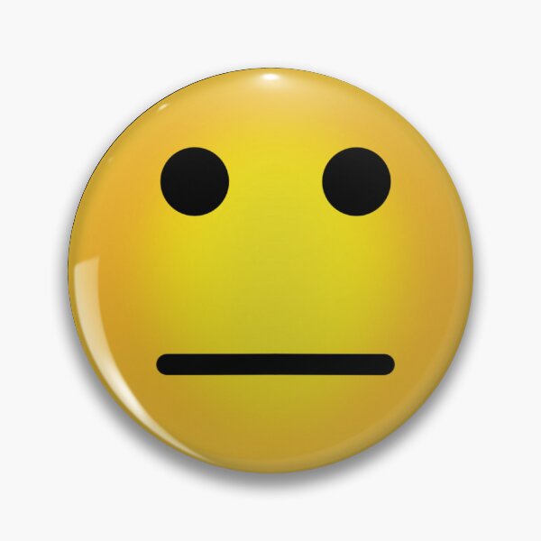 Item preview, Straight face emoji  designed and sold by MegMadeCrafts.