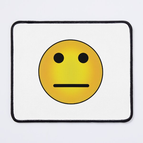 Item preview, Straight face emoji  designed and sold by MegMadeCrafts.