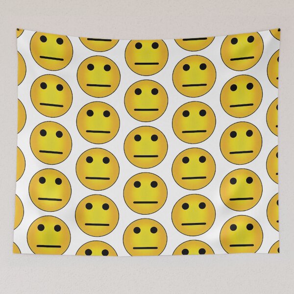Item preview, Straight face emoji  designed and sold by MegMadeCrafts.