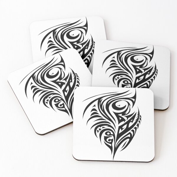 Item preview,  Maori swirl Tattoo pattern. Tribaliron flame wavy  swinging style. by Mill2023 designed and sold by Mill2023.