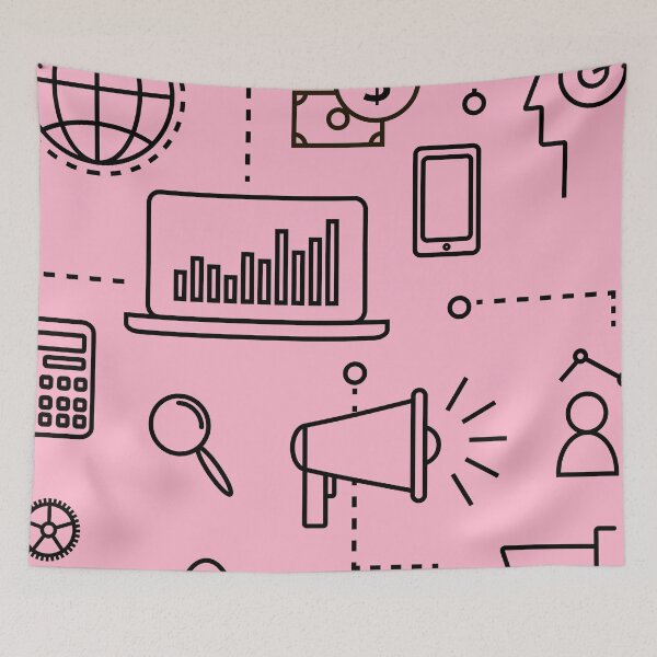 Item preview, Baby Pink IT Pattern. designed and sold by ARichArts.