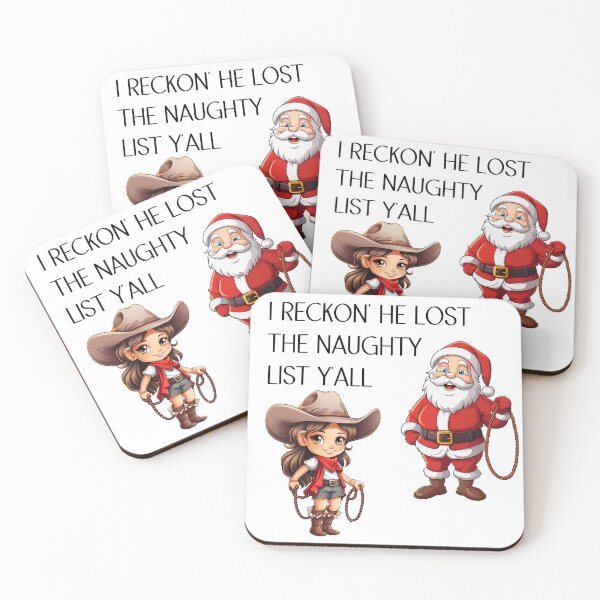 Item preview, Cowgirl Christmas, I Reckon' He Lost The Naughty LIst Ya'll designed and sold by BadaBlingLtd21.