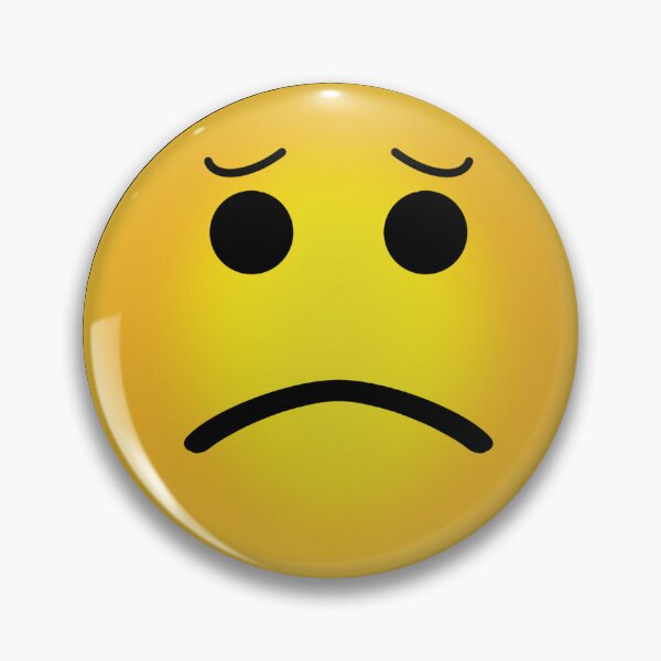 Item preview, Concerned/sad face emoji  designed and sold by MegMadeCrafts.