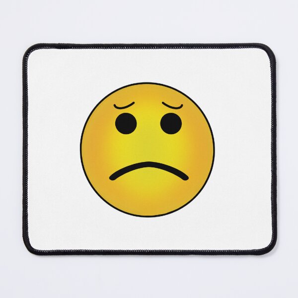 Item preview, Concerned/sad face emoji designed and sold by MegMadeCrafts.