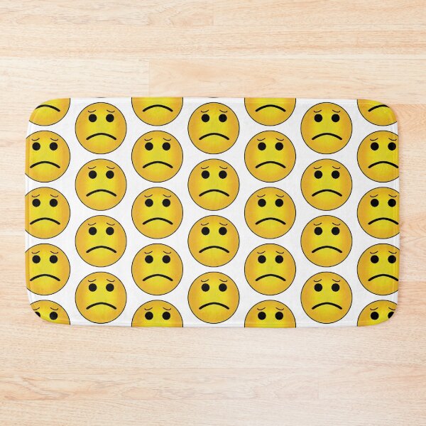 Item preview, Concerned/sad face emoji  designed and sold by MegMadeCrafts.