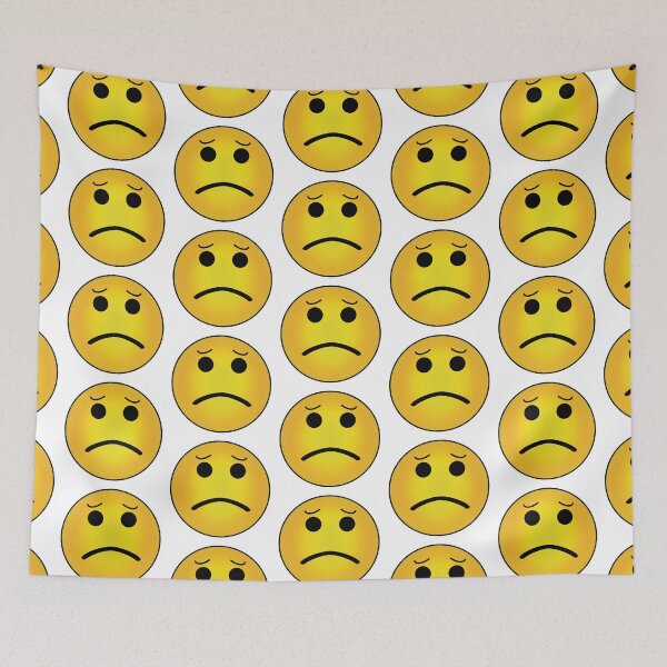 Item preview, Concerned/sad face emoji  designed and sold by MegMadeCrafts.