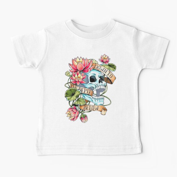 Skull and Lotus Baby T-Shirt