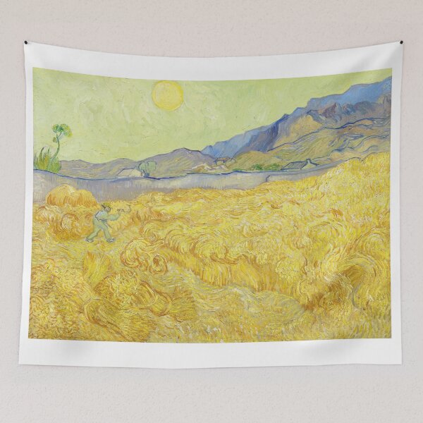 Item preview, Vincent van Gogh, Wheatfield with a reaper, 1889 designed and sold by Suzana Djordjevic.