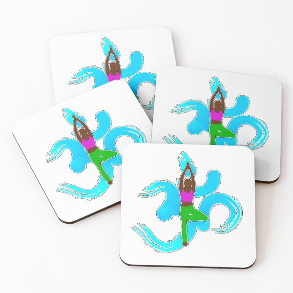 Item preview, Om Tree Pose (blue) designed and sold by Reiser808.