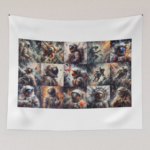 Item preview, Astronauts and Cosmonauts International Space Station Future NASA science fiction designed and sold by AiPoliviosArt.