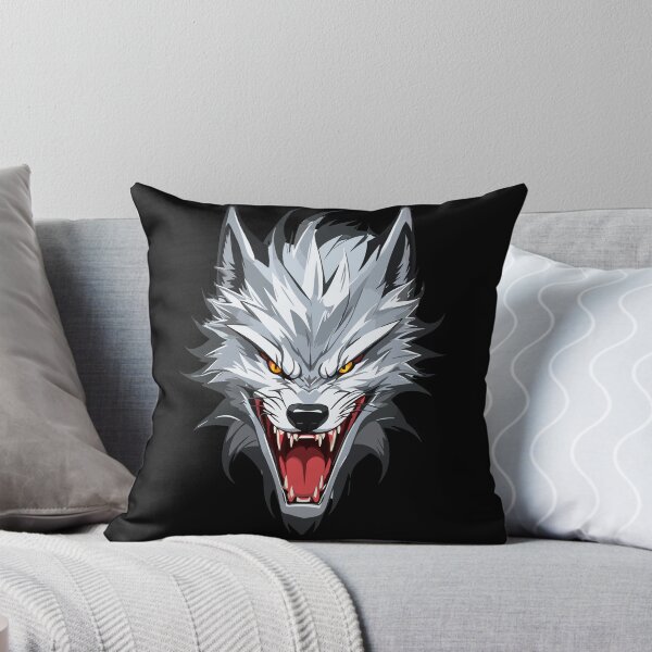 Item preview, Angry White blue wolfdog designed and sold by Lilac32.