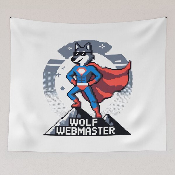 Item preview, Wolf Webmaster - 8-Bit Pixel Coding Adventure designed and sold by PixelPunkster.