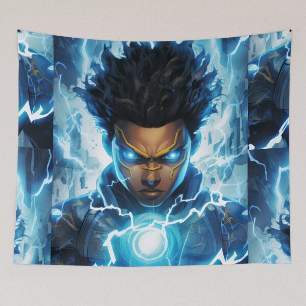 Item preview, Superhero Storm: Animated Power Poster designed and sold by Piotrek0001.