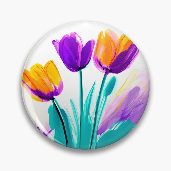 Item preview, Abstract  Watercolor Flowers Maximalist – Tulips  Watercolor designed and sold by Lannanun.
